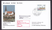 Denmark Airmail Luftpost Par Avion Lufthansa-Erstflug 1st Flight 1986 Card RØNNE - HAMBURG Germany - Luftpost