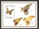 Ouganda Uganda 1996 N° BF 253 ** Faune, Papillon, Lobobunaea Goodii - Uganda (1962-...)