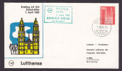 Switzerland Airmail Luftpost Par Avion Lufthansa-Erstflug 1st Flight 1965 Cover ZÜRICH - KÖLN Via FRANKFURT - Eerste Vluchten