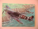 CPM  SPITFIRE MARK IX EN ESCADRON 611 - DESSIN DE FRANCIS BERGESE - 1939-1945: 2ème Guerre