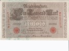 1910 N - Billet 1000 Mark - Allemagne - Série N - N° 2104355N - 1.000 Mark