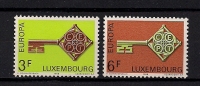 LUXEMBOURG 1968 EUROPA CEPT SET MNH - Unused Stamps