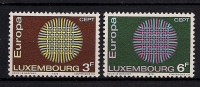 LUXEMBOURG 1970 EUROPA CEPT SET MNH - Unused Stamps