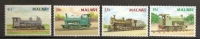 Malawi 1987 N° 493 / 6 ** Trains, Locomotives à Vapeur, Shamrock, Kitson, Thisle - Malawi (1964-...)