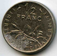 France 1/2 Franc 1968 GAD 429 KM 931.1 - 1/2 Franc