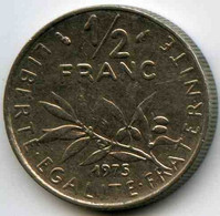 France 1/2 Franc 1975 GAD 429 KM 931.1 - 1/2 Franc