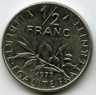 France 1/2 Franc 1977 GAD 429 KM 931.1 - 1/2 Franc