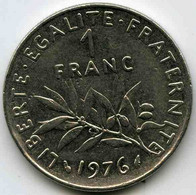 France 1 Franc 1976 GAD 474 KM 925.1 - 1 Franc