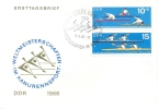 DDR 1966 FDC 7th Canoe World Championships In Berlin - Kanu