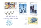 DDR 1980 Complete Set On Cover XIII Winter Olympiade Lake Placid - Winter 1980: Lake Placid