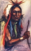 AMERICAN INDIAN RED SKIN CHIEF YELLOW HAWK 1908 RILIEVO EMBOSSED BY L PETERSON - Indianer