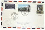 TAAF USED COVER 25/02/1968 YVERT 24 & PA 14 MICHEL 40 & 41 - Lettres & Documents