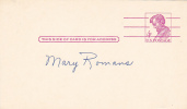 Postal Card - Abraham Lincoln - Scott # UX48 - 1961-80