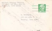 Postal Card - Abraham Lincoln - Scott # UX55 - Beltone Hearing Service - 1961-80