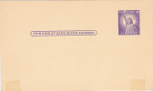 Postal Card - Statue Of Liberty  - Scott # UX46 - 1941-60