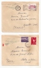 Lot 2 Lettres Agence Consulaire De La République Française A Plovdiv ( Bulgarie) Pour Grenoble Chalon Sur Saone - Covers & Documents