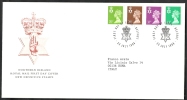 1996 GB FDC NORTHERN IRELAND NEW DEFINITIVE STAMPS 23 JULY - 001-002 - 1991-2000 Em. Décimales