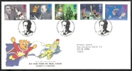 1996 GB FDC BIG STARS FROM THE SMALL SCREEN CHILDREN'S TV CHARACTERS - 001 - 1991-2000 Em. Décimales