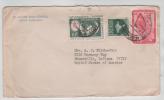 India Cover Sent To USA MAP On The Stamps - Storia Postale
