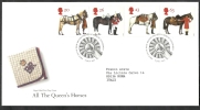 1997 GB FDC ALL THE QUEEN'S HORSES - 001 - 1991-2000 Em. Décimales