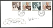 1997 GB FDC THE GOLDEN WEDDING ANNIVERSARY - 001 - 1991-00 Ediciones Decimales