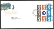 1998 GB FDC BREAKING BARRIERS - 001 - 1991-2000 Decimal Issues