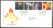 2000 GB FDC FIRE AND LIGHT  - 005 - 1991-2000 Em. Décimales