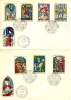 HUNGARY - 1972.FDC Set I.- Stained-Glass Windows,19-20th Cent./Art Mi 2817-2823 - FDC