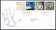 2000 GB FDC ART AND CRAFT  - 005 - 1991-2000 Dezimalausgaben