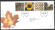 2000 GB FDC TREE AND LEAF  - 005 - 1991-2000 Decimal Issues