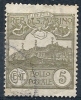 1921-23 SAN MARINO USATO VEDUTA 5 CENT - RR9245 - Gebruikt