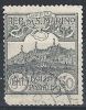 1925 SAN MARINO USATO VEDUTA 50 CENT - RR9247-2 - Usados