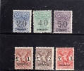 CIRENAICA 1924 SEGNATASSE TASSE POSTAGE DUE TAXES PER VAGLIA  SERIE COMPLETA FULL SET MNH ALCUNI BEN CENTRATI - Cirenaica