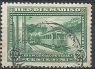 1932 SAN MARINO USATO FERROVIA RIMINI SAN MARINO 20 CENT  - RR9250 - Usati