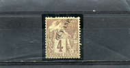 GUYANNE 18° 4c Lilas-brun Et Gris Déesse Assise - Used Stamps