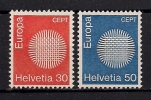 SWITZERLAND EUROPA CEPT 1970 SET MNH** - Unused Stamps