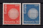 SWITZERLAND EUROPA CEPT 1970 SET MNH** - Nuevos