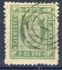 #Denmark Service-stamp 1875. Michel 7 YA. Yellow-Green. (AFA-estimation: 67 EUR). Cancelled(o) - Officials