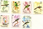 Kampuchea 1984.Cambodia.7v.MNH**Birds.Oiseaux.Aves.Psittacula Himalayana.Bubulcus.Motacilla.Dendronanthus.Clamator.New! - Collections, Lots & Series