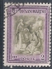 1947 SAN MARINO USATO RICOSTRUZIONE 2 LIRE - RR9255 - Used Stamps