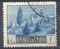 1949-50 SAN MARINO USATO PAESAGGI 1 LIRA - RR9256 - Usados
