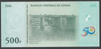 CONGO  : 500 Francs 2010 -  Note Commemorative - Non Classificati
