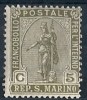 1922 SAN MARINO STATUA DELLA LIBERTA' 5 CENT MH * - RR9275-3 - Neufs