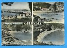 Franked In 1953. GUERNSEY.  4 Views PPC - Guernsey