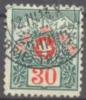 1910 30c Alpenrosen Und Jungfraumassiv Zum 36 / Mi 36 Gestempelt / Oblitere / Used - Taxe