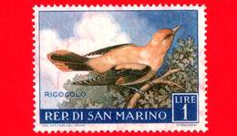 Nuovo - MH - SAN MARINO - 1960 - Fauna Avicola - Uccelli - 1 L. • Rigognolo - Ungebraucht