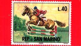 Nuovo - MNH - SAN MARINO - 1966 - Ippica  - 40 L. • Corsa Ad Ostacoli • Policromo - Nuovi