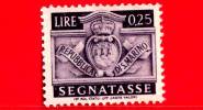 SAN MARINO - 1945 - NUOVO - Stemma - Segnatasse - 25 C. • Stemma Di San Marino • Violetto - Postage Due