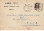FOCE - MARINA DI CARRARA - CARTOLINA COMMERCIALE VIAGGIATA  1939 - TIMBRO POSTE MARINA DI CARRARA/MASSA CARRARA - IESI A - Carrara