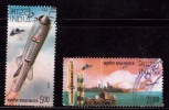 India Used 2008, Set Of 2,  Brahmos, Missile, Airplane, Militaria - Usati